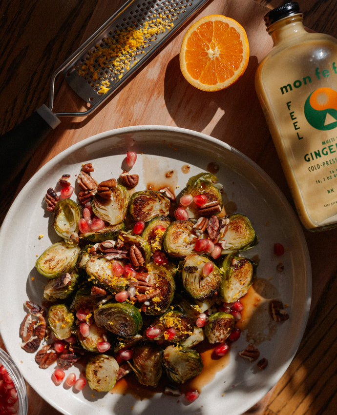 Ginger Balsamic Brussel Sprouts with Aleigh Michelle