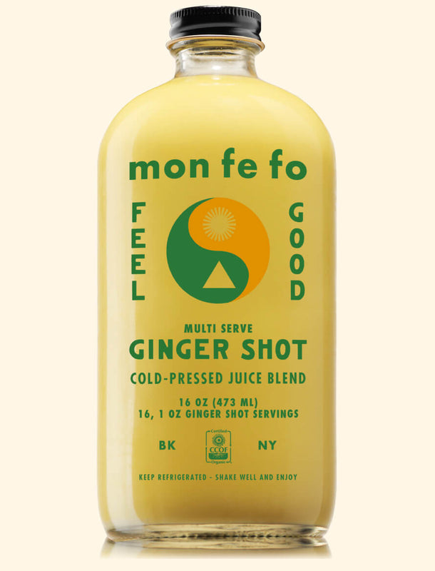Fighter Shots Ginger (12x60ml), Award Winning Fresh & Fiery Ginger Shots, 27g of Cold Pressed, Fresh Ginger Root for Immune Support, Boosts Energy, 100% Natural, No Nasties